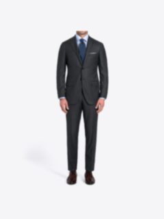Shop Allen Grey S110s Nailhead Suit with Cuffed Trouser