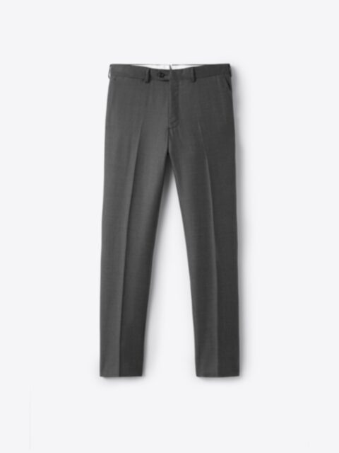 Dark Chocolate Brown Men's Slim Fit Italian Wool Trousers with Folded  Hemline | Slim fit men, Slim fit, Wool blazer