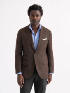 【PUNCHLINE】GLEN CHECK REVERSIBLE JACKET Di Pray Chocolate Glen Plaid Flannel Bedford Jacket - Custom
