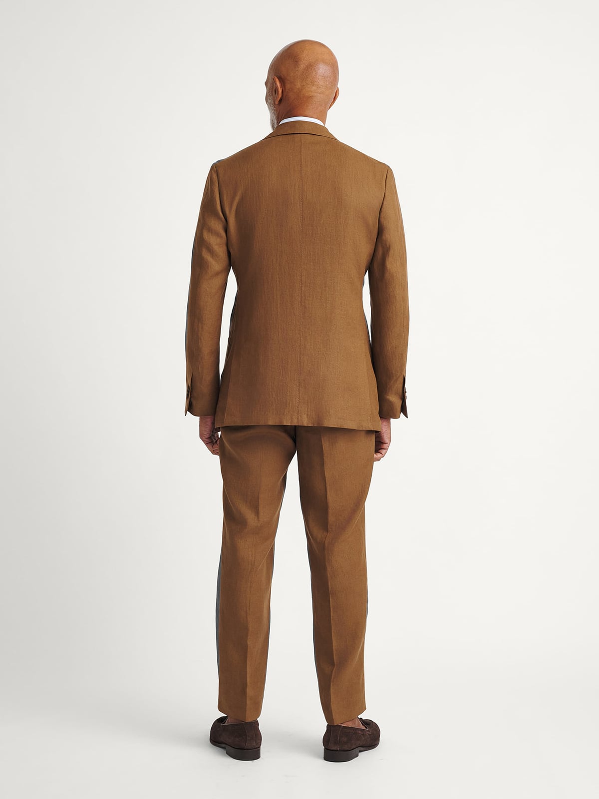 Tobacco Irish Linen Bedford Suit