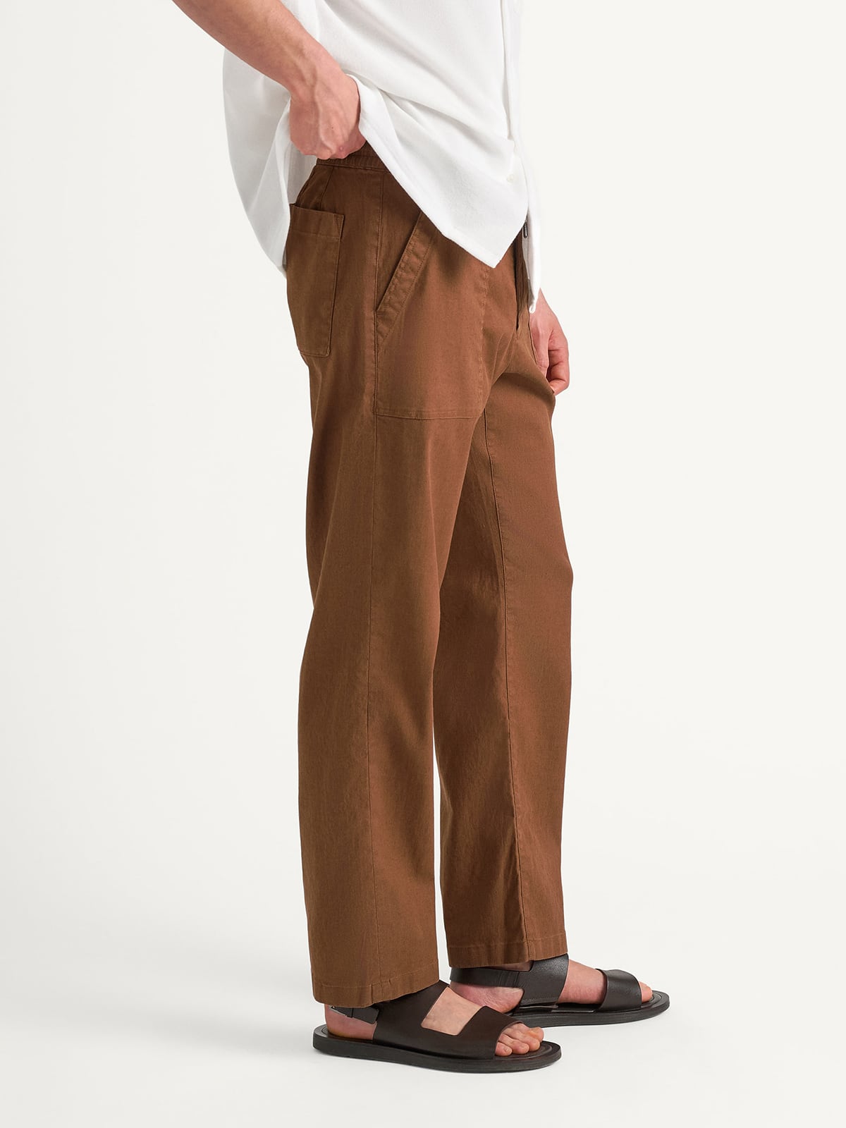 tobacco colored pants Tobacco Amalfi Drawstring Pant