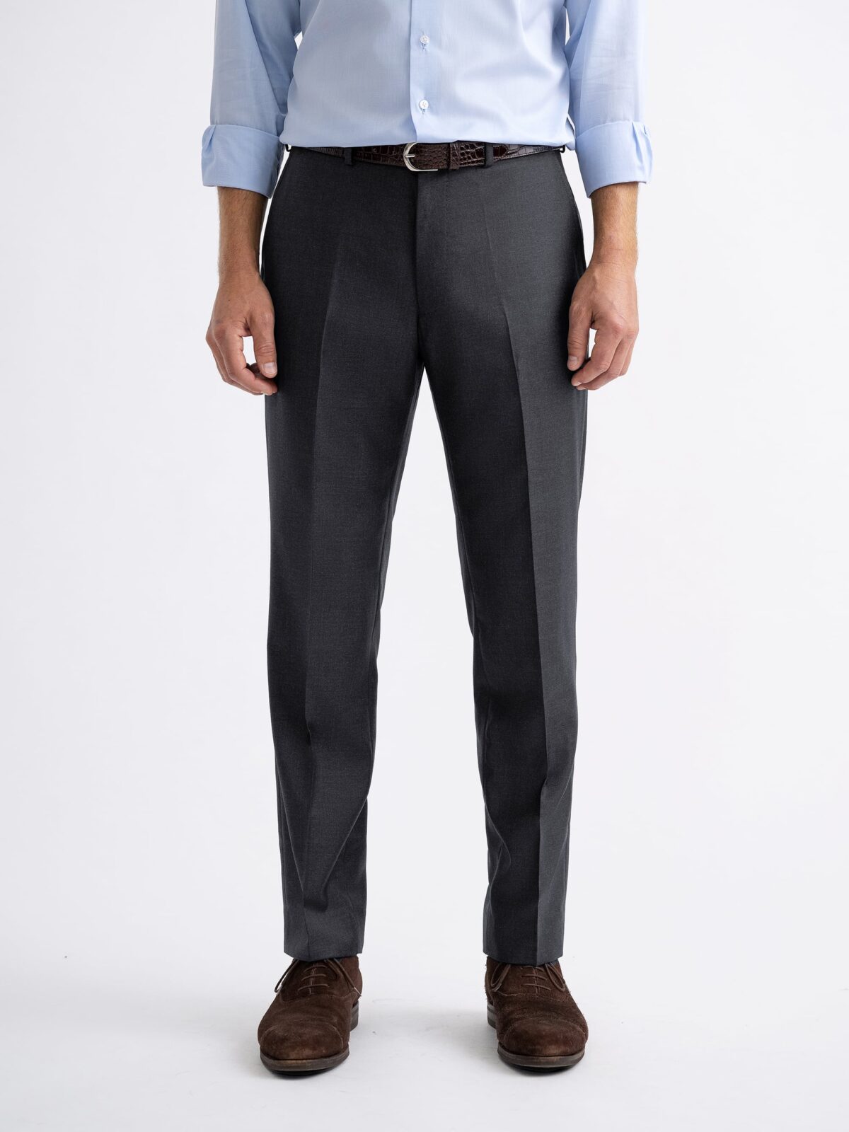 VBC Charcoal S110s Wool Dress Pant