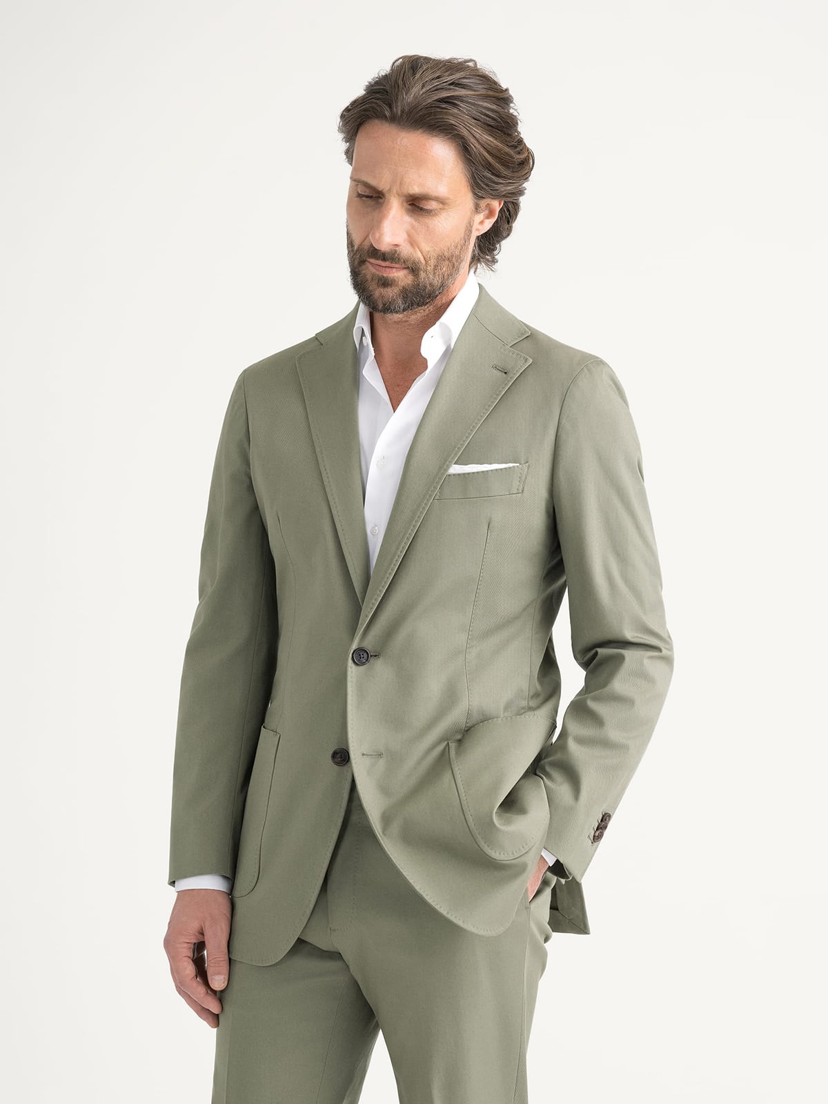 Laurel Stretch Cotton Waverly Suit - Custom Fit Tailored Clothing Laurel Stretch Cotton Waverly Suit - Custom Fit Tailored Clothing