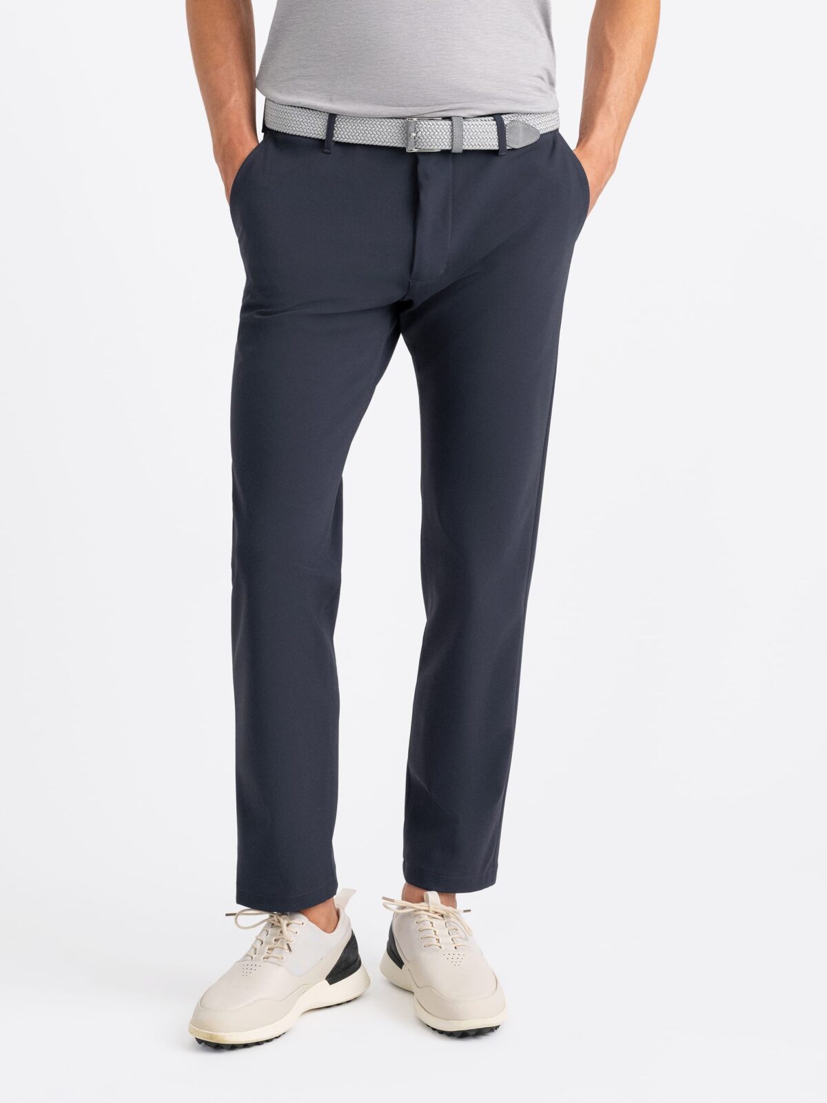 Milano Dark Grey Performance Golf Chino - Custom Fit Pants