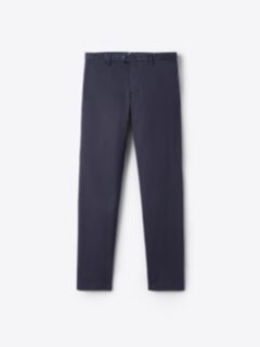 Shop Prato Navy Delave Stretch Cotton Chino