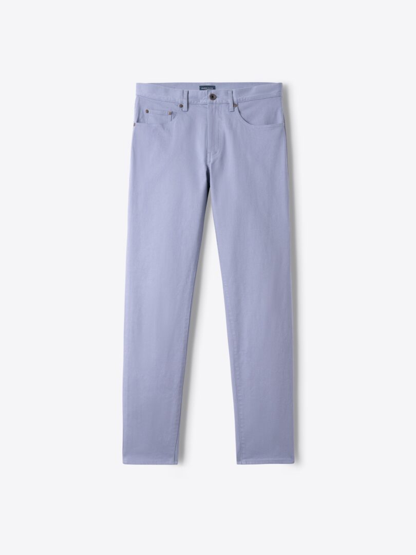 Pantalon homme élégant, Slim Fit, à carreaux bleu marine - PN631