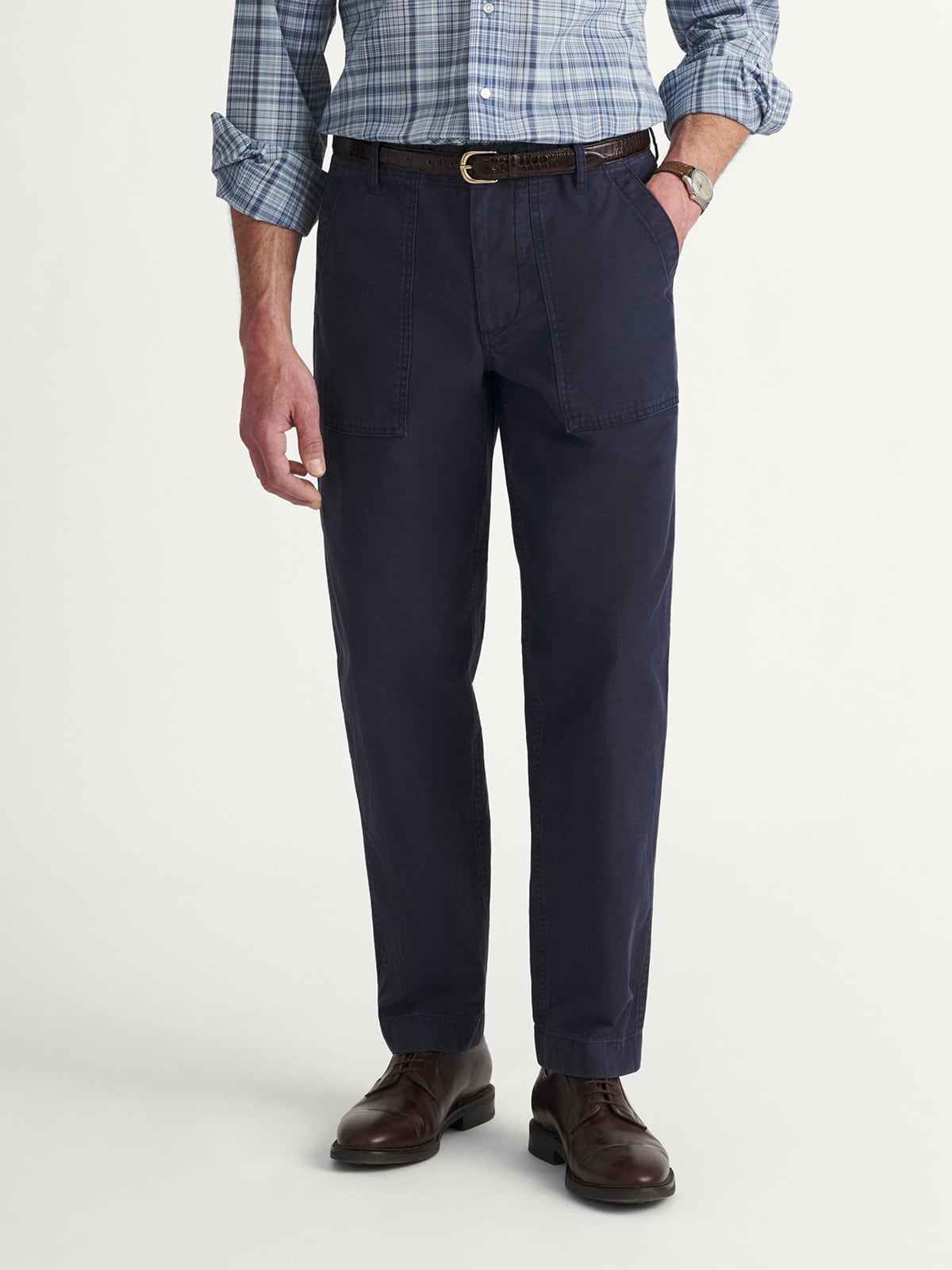 Faded Navy Fatigue Pant - Custom Fit Pants