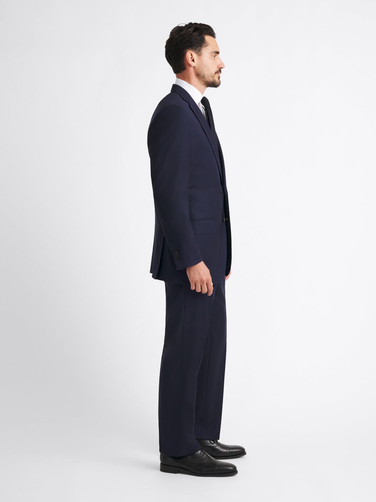 Loro Piana Fabric Navy S150s Allen Suit - Custom Fit Tailored Clothing