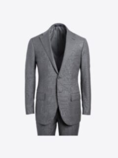 Shop Allen Grey Glen Plaid S130s Wool Suit