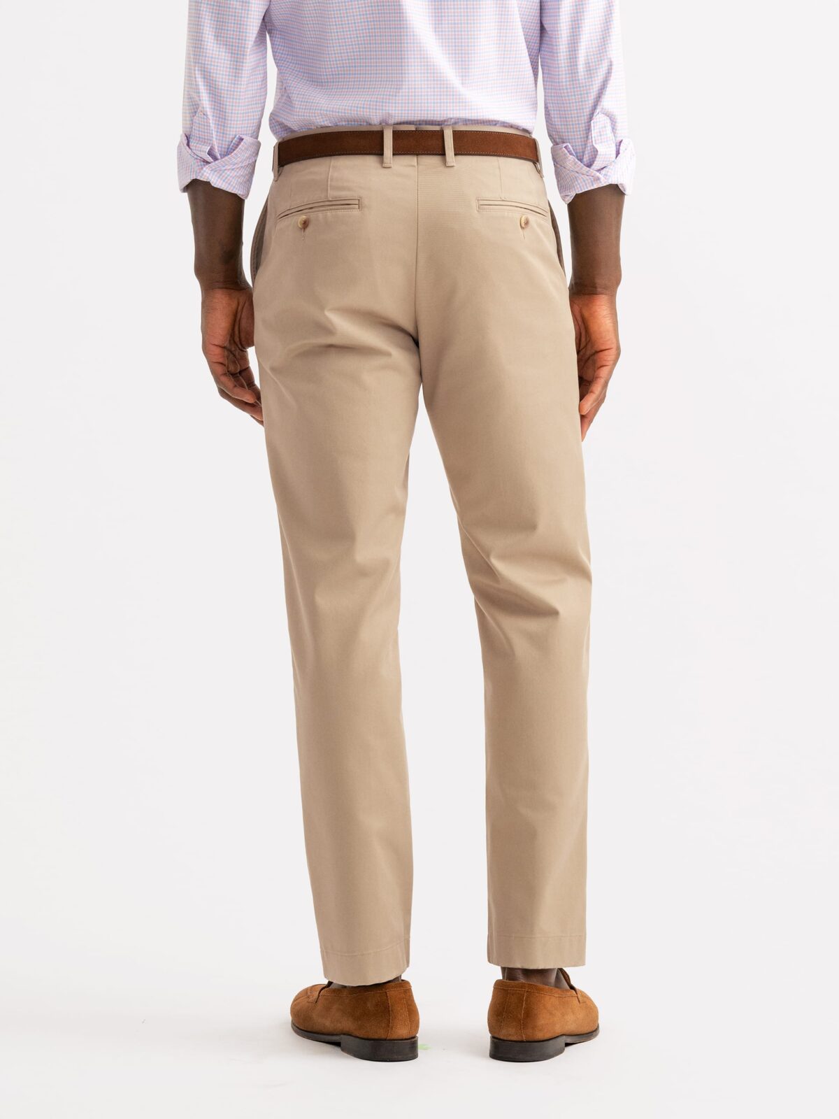 Buy Brown Solid Cotton Stretch Chino Pant for Men Online India – t-base