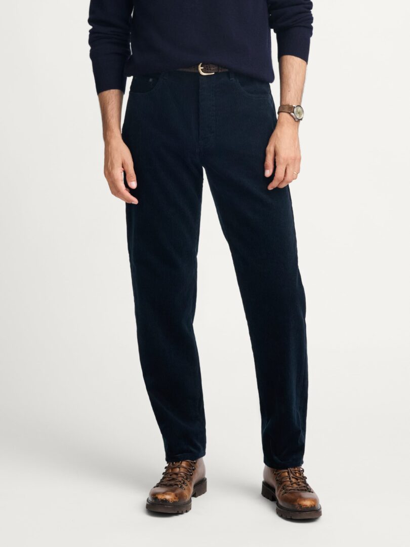 Italian Navy Corduroy 5-Pocket Pant Thumb Detail