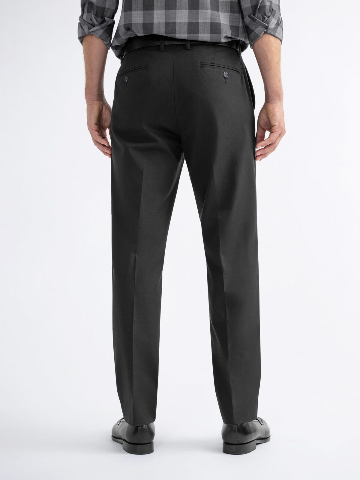 Versa Black Washable Cotton Stretch Pant - Custom Fit Pants