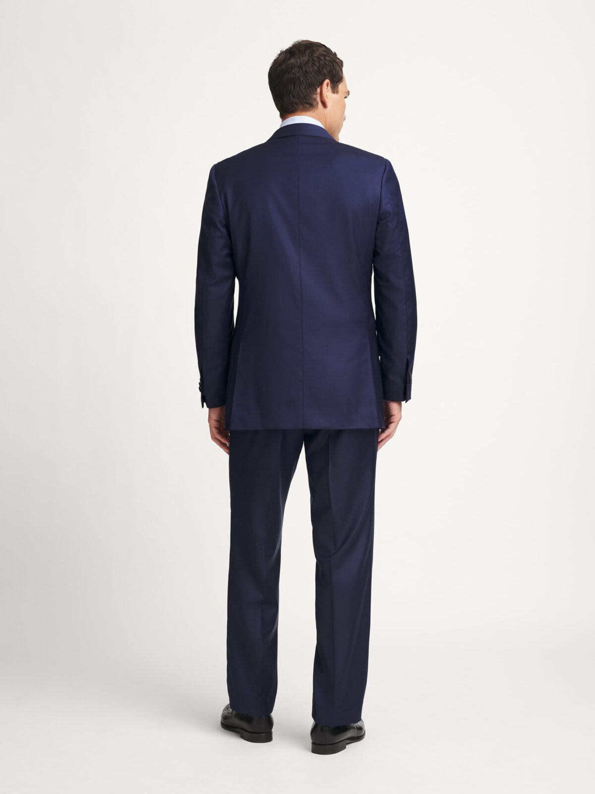 Loro Piana Fabric S170s Navy Wool and Cashmere Mercer Suit