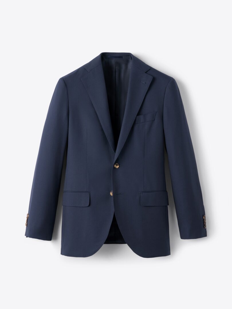 Navy Wrinkle-Resistant Hopsack Bedford Jacket Product Image