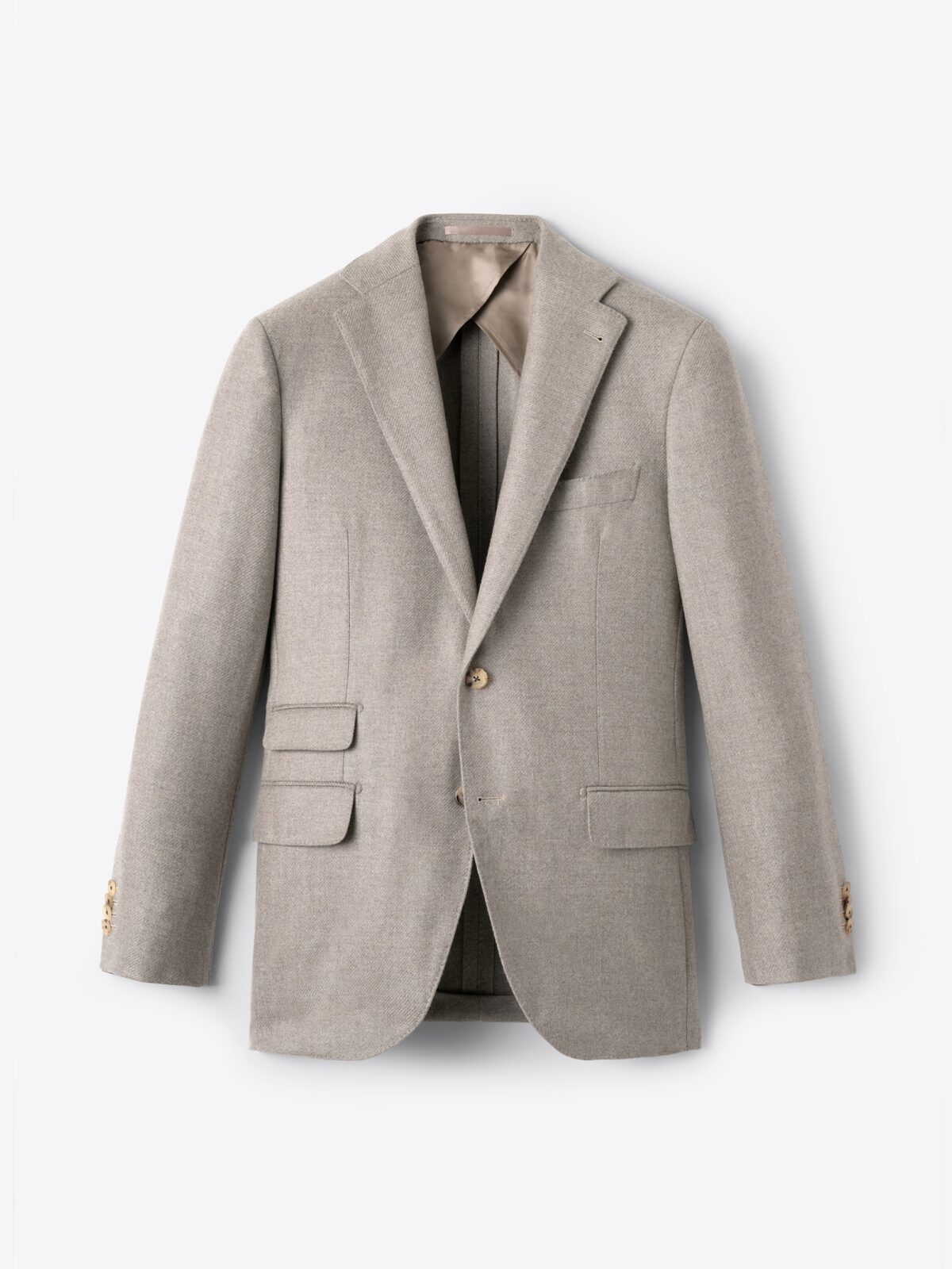 Loro Piana Fabric Taupe Wool Cashmere Hudson Jacket - Custom Fit Tailored  Clothing