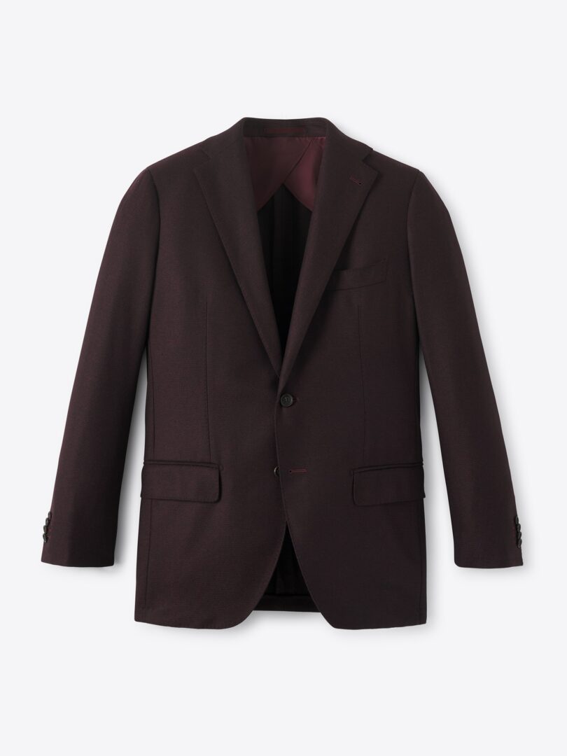 Men’s Burgundy Flannel Thompson Jacket Thumb