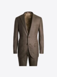 Shop VBC Brown Worsted Wool Flannel Allen Suit