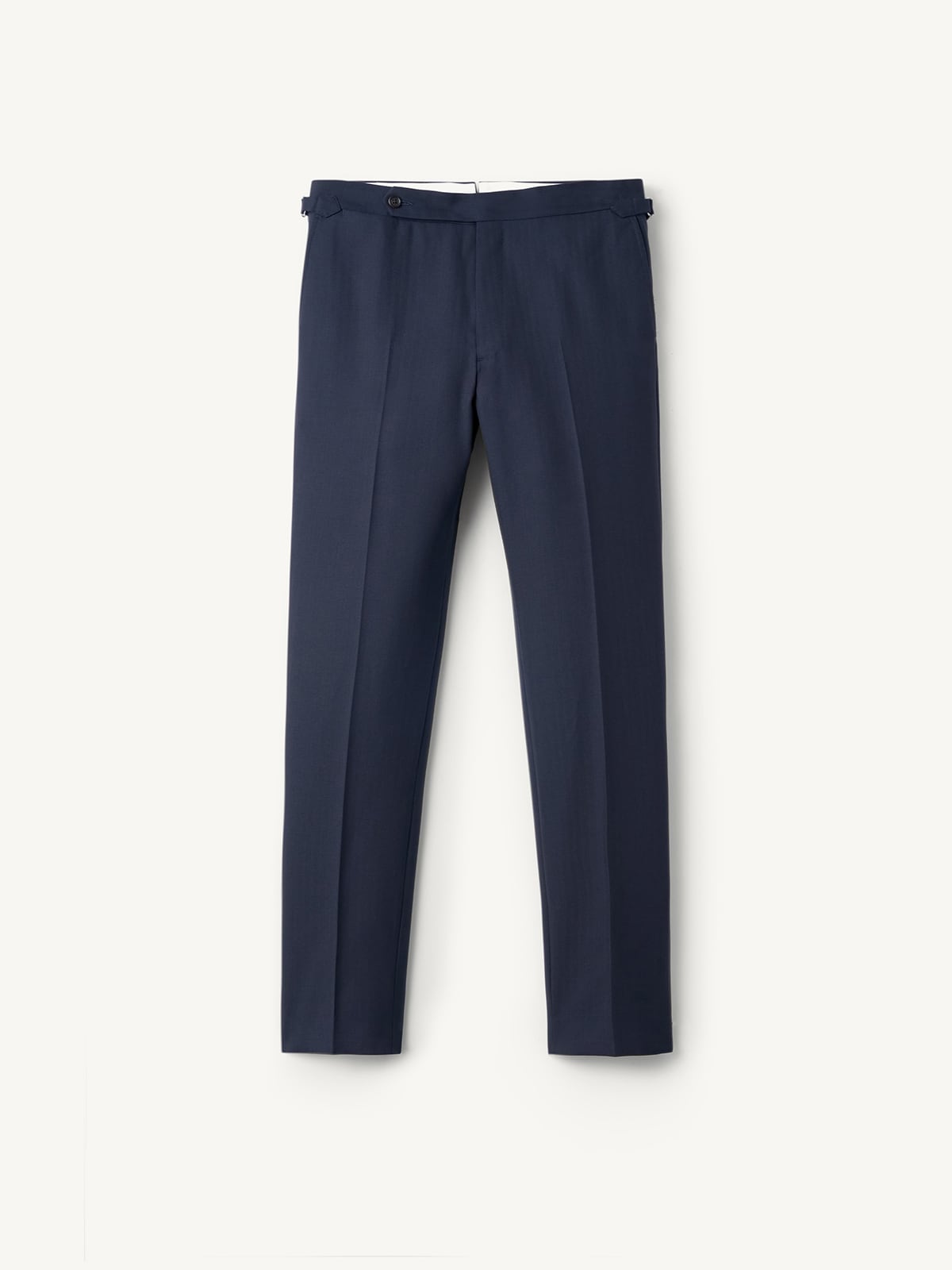 Navy Herringbone Drago S130s Dress Pant - Custom Fit Tailored Clothing