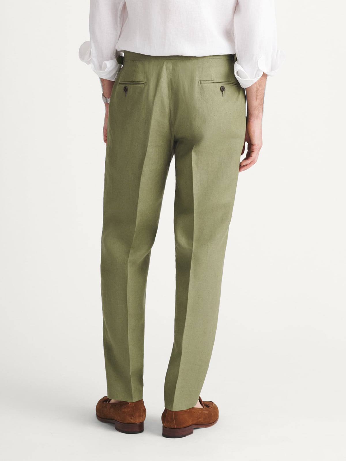 Spence Bryson Sage Heavy Irish Linen Dress Pant Spence Bryson Sage Heavy Irish Linen Dress Pant