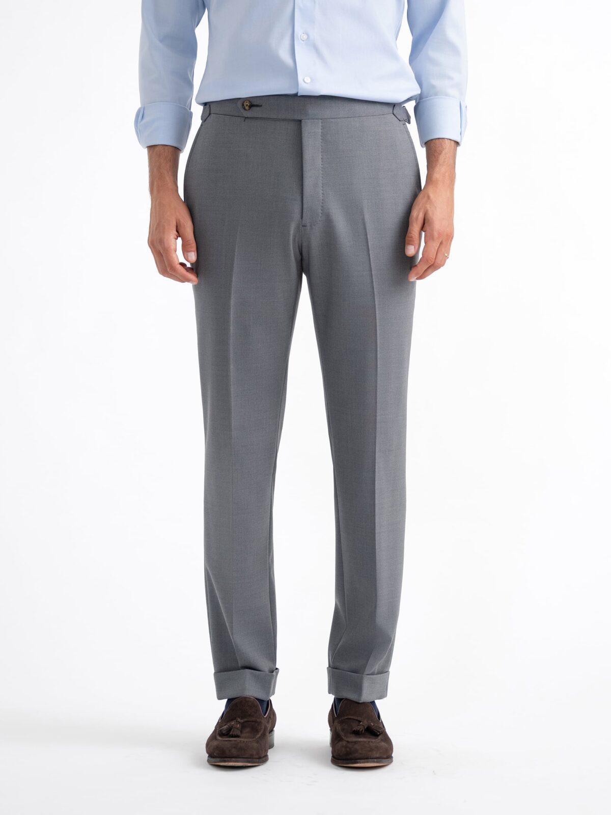 Slim Fit Jersey suit trousers - Grey - Men | H&M