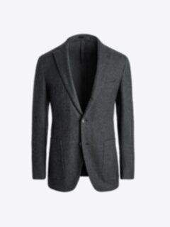 Shop Charcoal Textured Wool Waverly Jacket