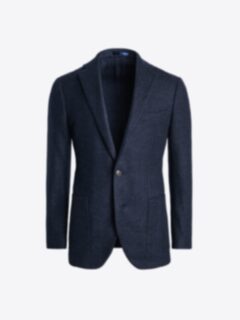 Shop Navy Glen Plaid Flannel Bedford Jacket