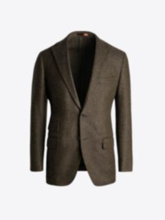 Shop Moss Lambswool Cashmere Bedford Jacket