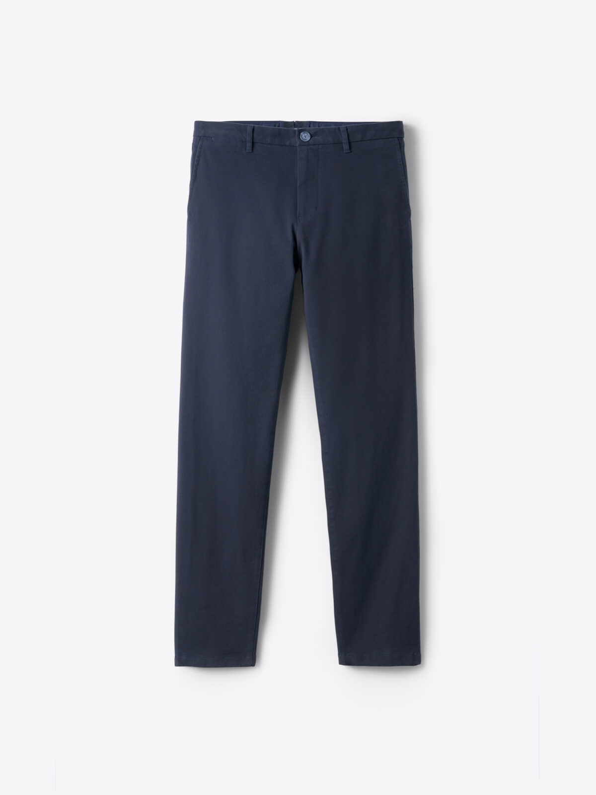 Buy Navy Blue Slim Stretch Chino Trousers from Next India