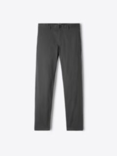 Shop Modena Charcoal Peached Stretch Cotton Chino