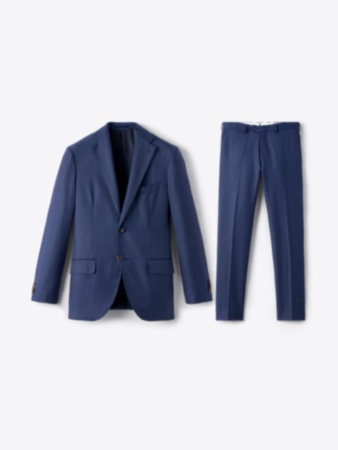 VBC Blue S110s Sharkskin Allen Suit - Custom Fit Tailored Clothing
