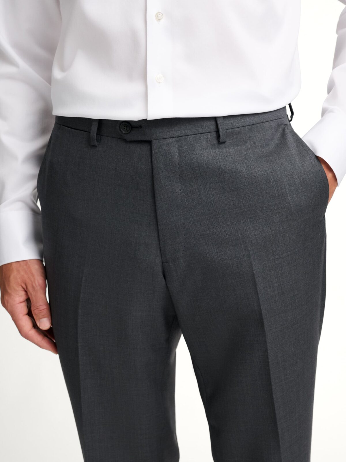dress dress pants Grey Wrinkle-Resistant Pant Product Type_TROUSERS Sorbtek offers inherent soil Vintage 1930s Green Floral Size:43.5 (US 12.5)