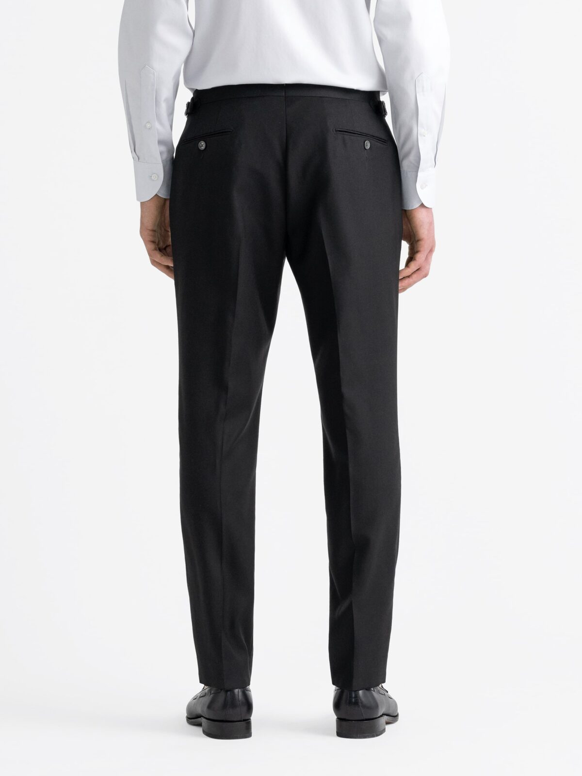 black dress pants with white shirt Crisp Tailored Trousers The Black Stretch Slim Fit Pants are designed for all day comfort Regular Fit Black Dress Pants