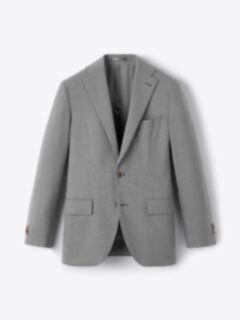 Shop Light Grey Heavy Fresco Allen Suit Jacket