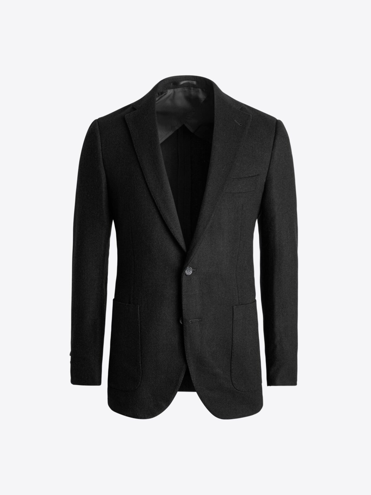 Black Cropped Jacket With Monogram Trim - Ready to Wear