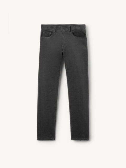 Biella Navy Stretch Moleskin 5-Pocket - Custom Fit Pants