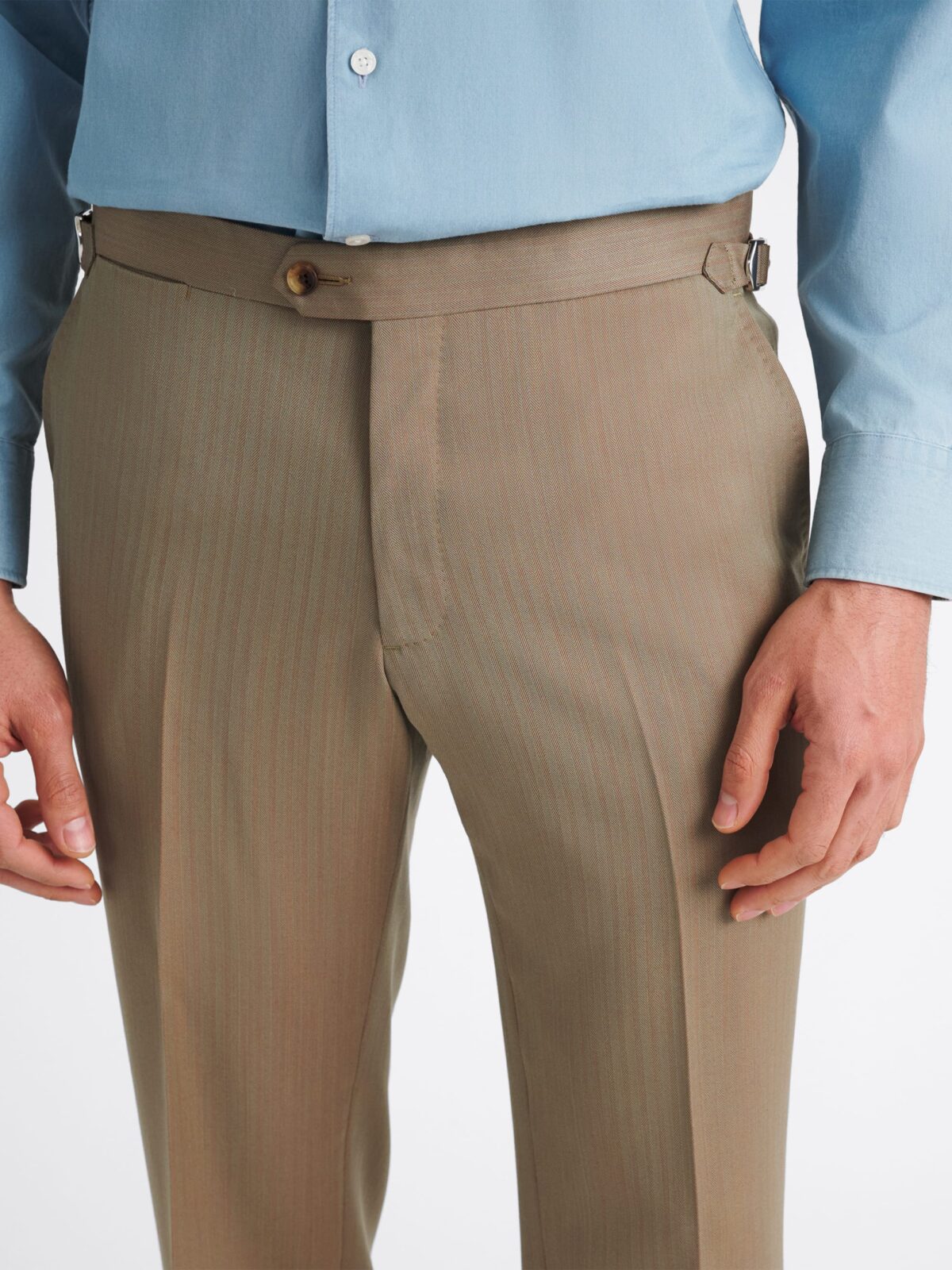 三好良着用 SO ORIGINAL SUMMER WOOL  PANTS Drago S130s Solaro Wool Dress Pant - Custom Fit Tailored Clothing