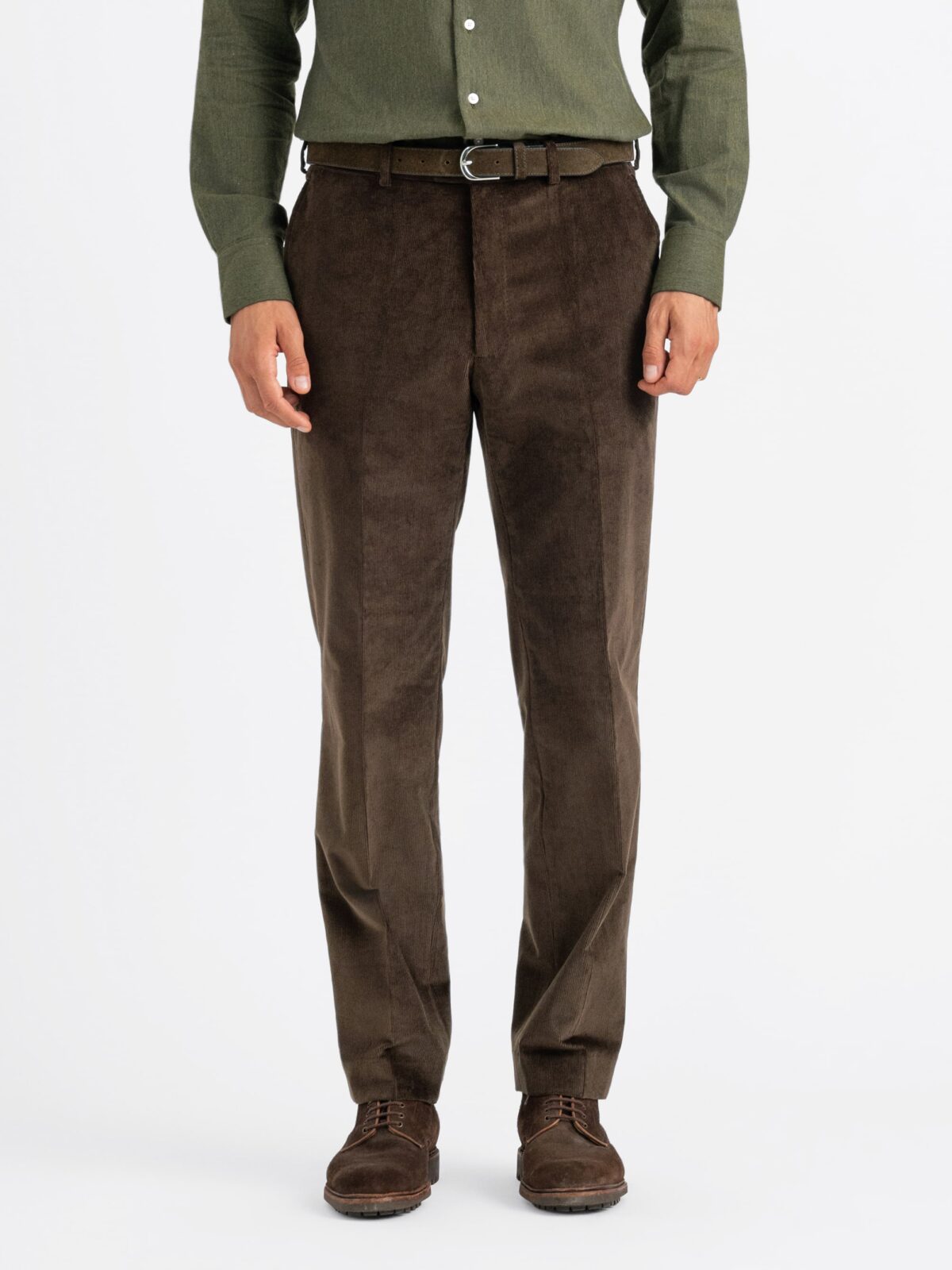 Dark brown stretch pants hotsell