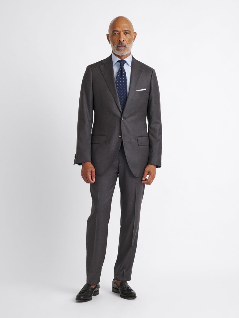 Loro Piana Fabric Grey S150s Mercer Suit Thumb Detail