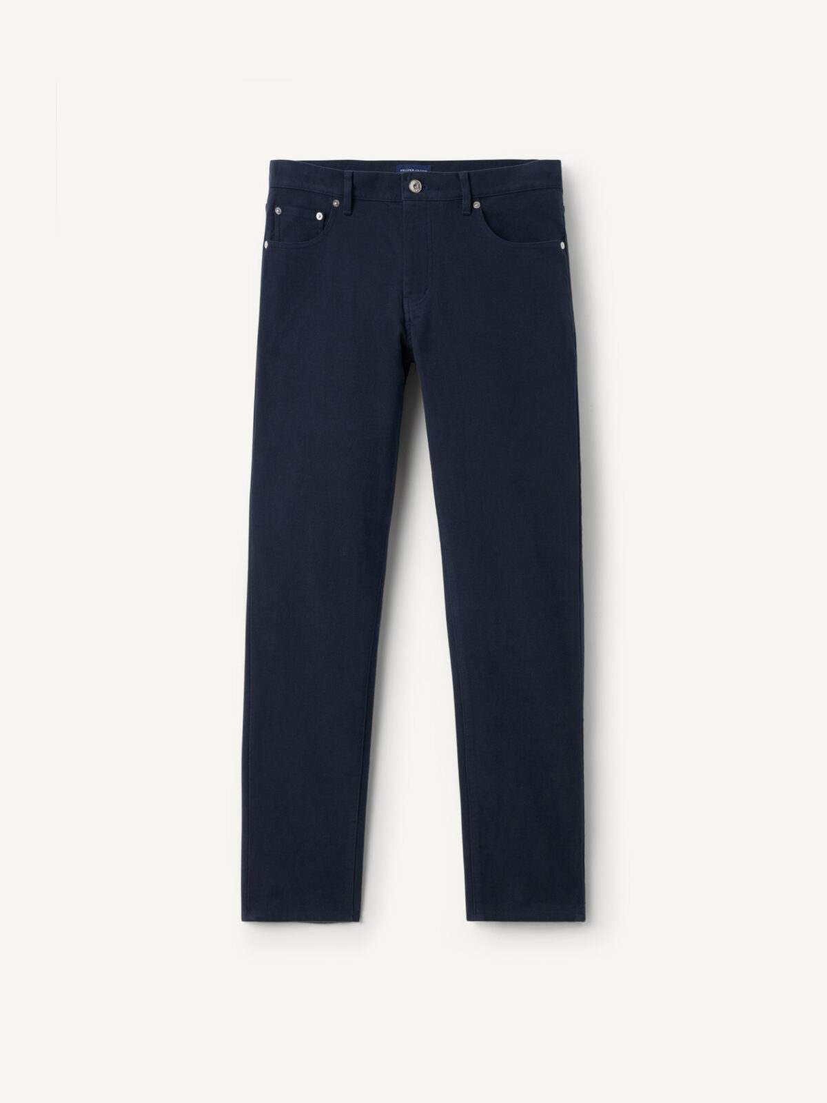 Biella Navy Stretch Moleskin 5-Pocket - Custom Fit Pants Biella Navy Stretch Moleskin 5-Pocket - Custom Fit Pants