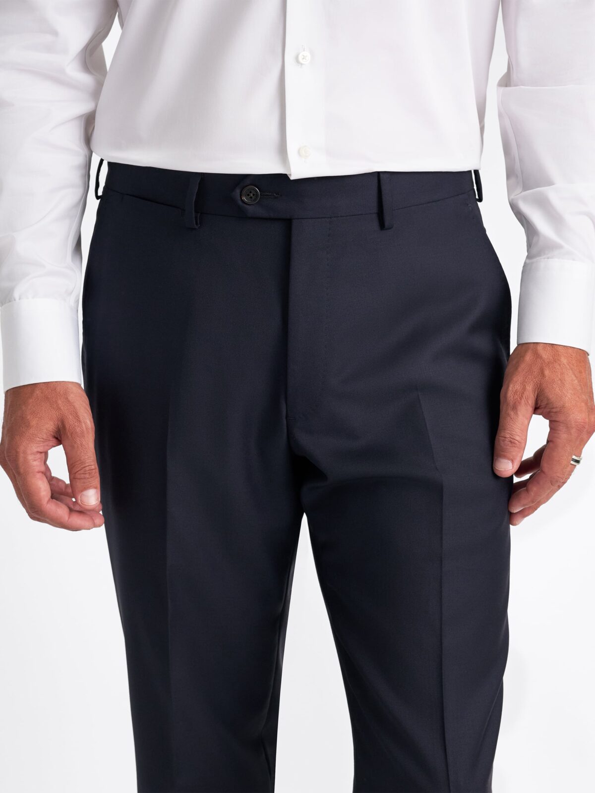 VBC Navy S110s Wool Dress Pant - Custom Fit Tailored Clothing