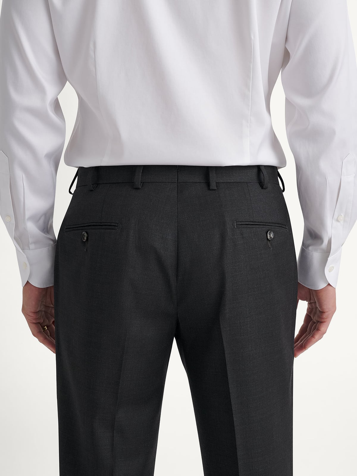 Charcoal Wool Dress Pant - Custom Fit Tailored Clothing