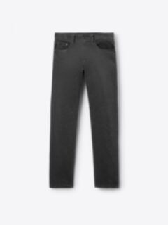 Shop Biella Charcoal Stretch Textured Moleskin 5-Pocket