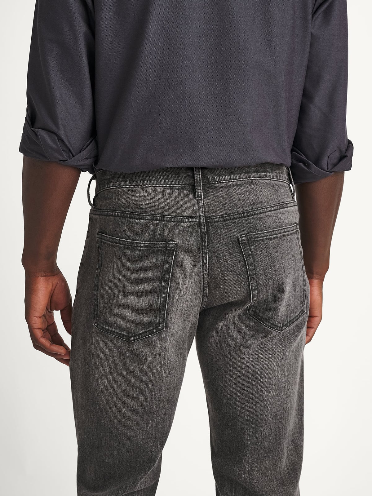 パンツ Gosha Rubchinskiy JEANS / DARK GREY Japanese 12oz Washed Grey Stretch Slim Jeans - Custom Fit Pants