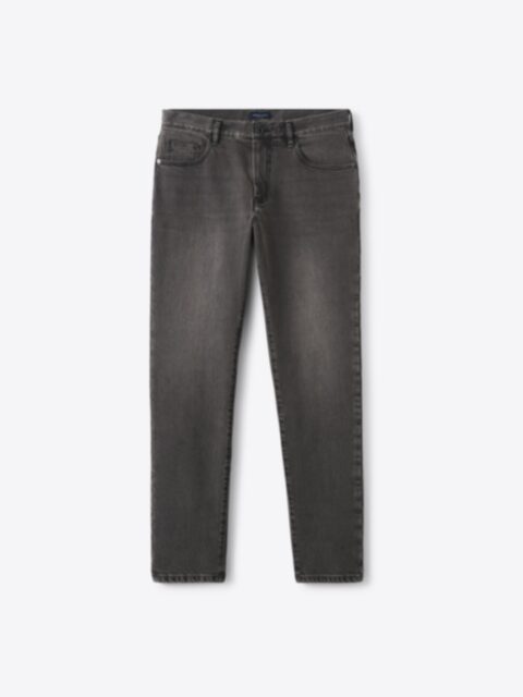 Japanese 12oz Rinse Wash Black Stretch Jeans - Custom Fit Pants