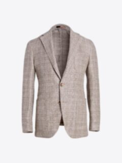 Shop Waverly Beige Wool Blend Basketweave Jacket