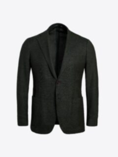 Shop Bedford Forest Green Melange Hopsack Jacket