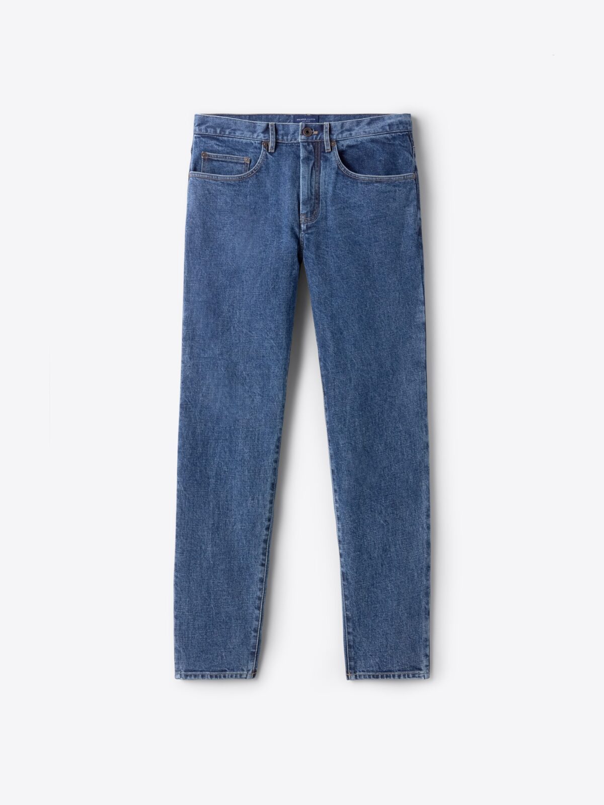 Slim-fit brushed jeans · Indigo · Dressy