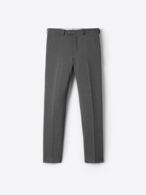 Natural Stretch Twill Suit Trousers - Black | Charles Tyrwhitt