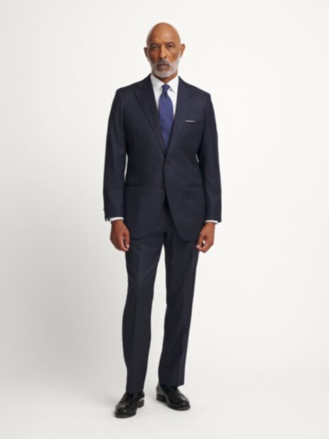 Loro Piana Fabric Navy S150s Allen Suit - Custom Fit Tailored Clothing