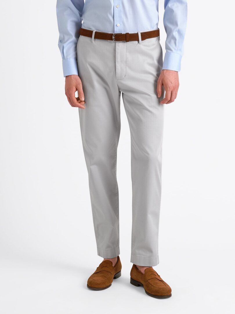 Light Grey Non-Iron Stretch Chino Thumb Detail